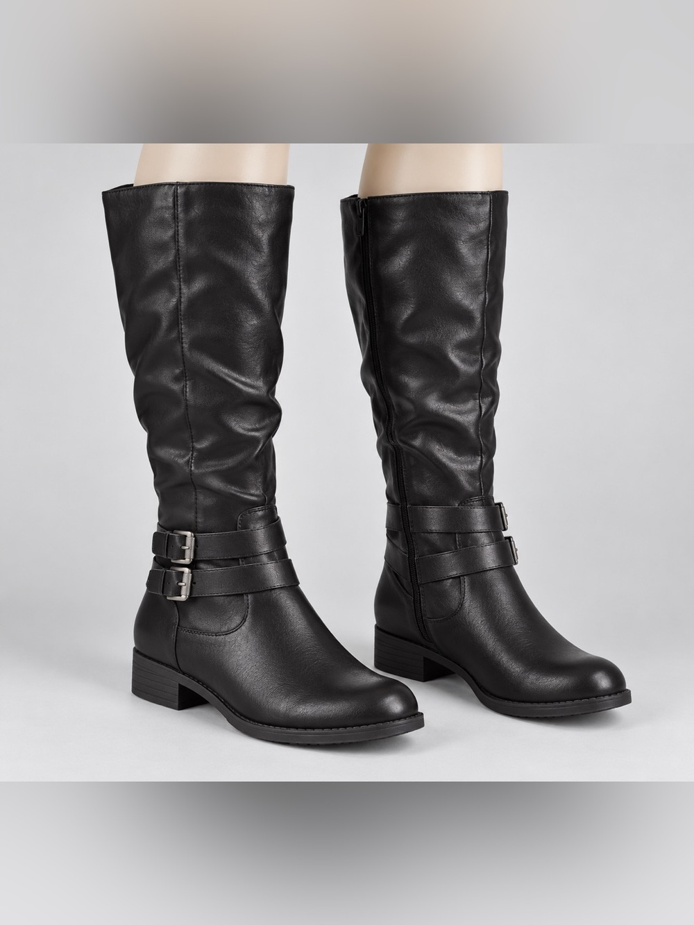 Style & Co. Maliaap Black Knee-High Wide Calf Boots, Women’s 9
